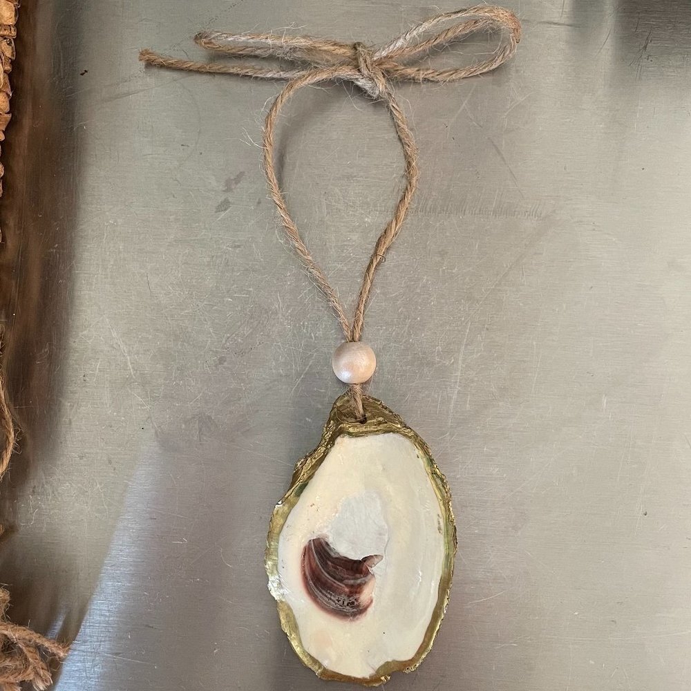 Oyster Shell Ornament / Wine Bottle Topper